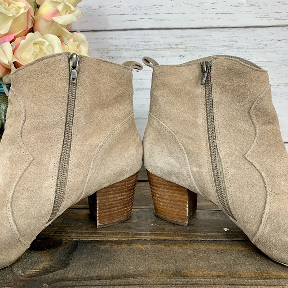 STEVE MADDEN Hipster Taupe Suede Ankle Boot - Picture 7 of 10